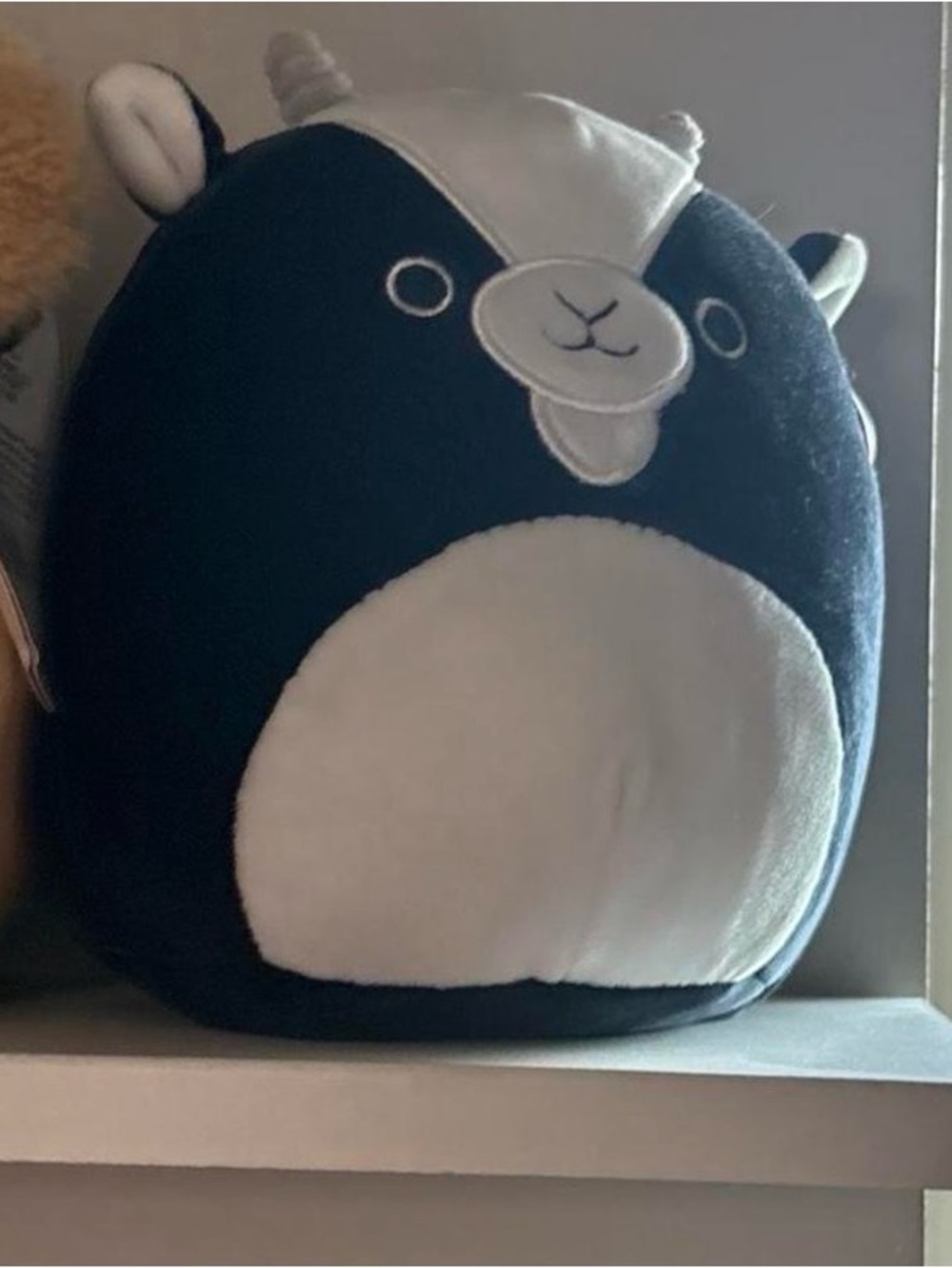 Squishmallow Plush Black and White Small Pet Plush Toy - Cute Animal Cushion